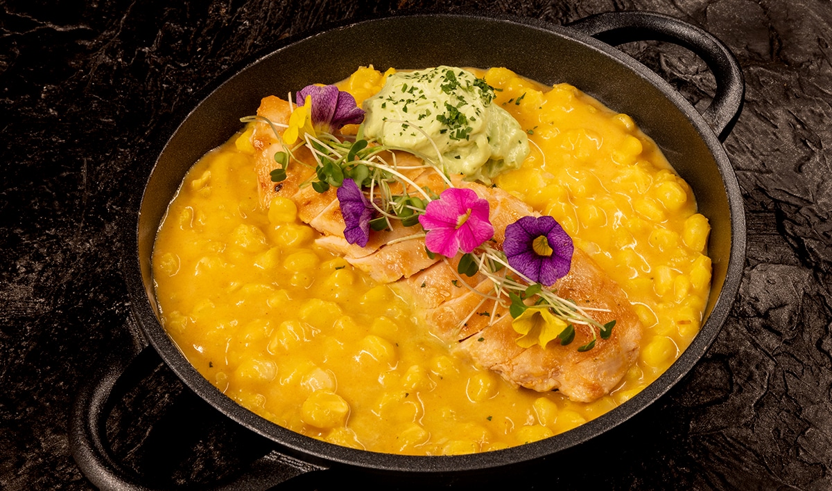 Arroz de Maíz con Espuma de Aguacate – - Receta