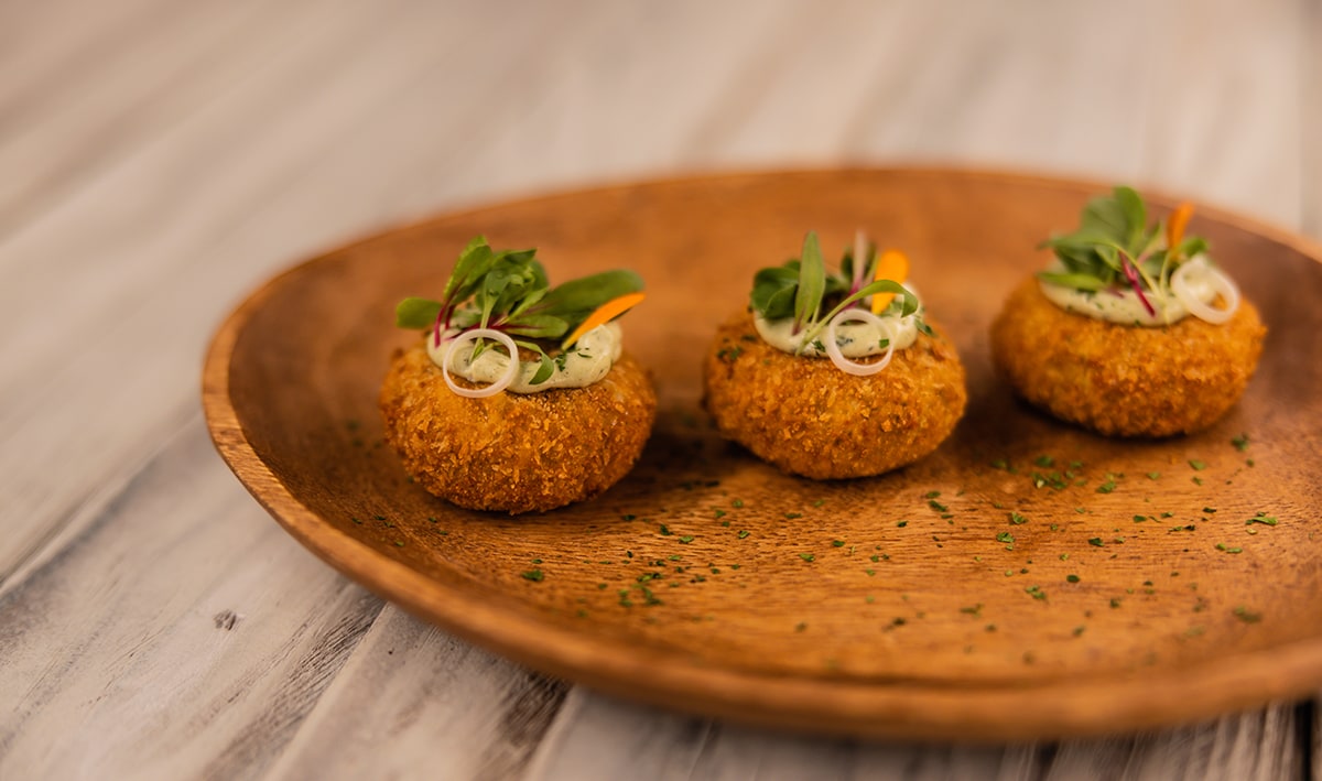 Croqueta Verde con Mayowasabi – - Receta