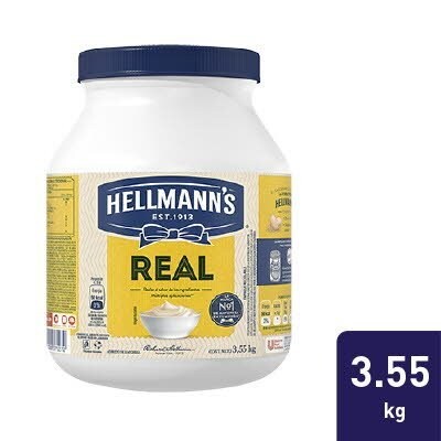 Hellmann’s® Mayonesa Real 3,55 kg - Hellmann’s® Real realza el sabor de los ingredientes en tus preparaciones y tiene un excelente desempeño culinario.
