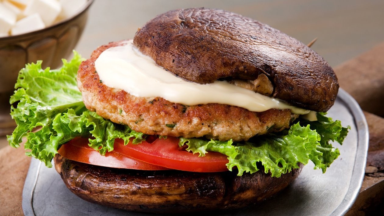 Falsa hamburguesa de portobello – - Receta
