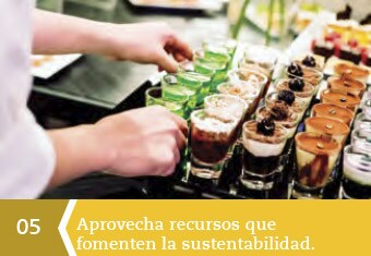 Utiliza contenedores pequeños. Utiliza contenedores pequeños.